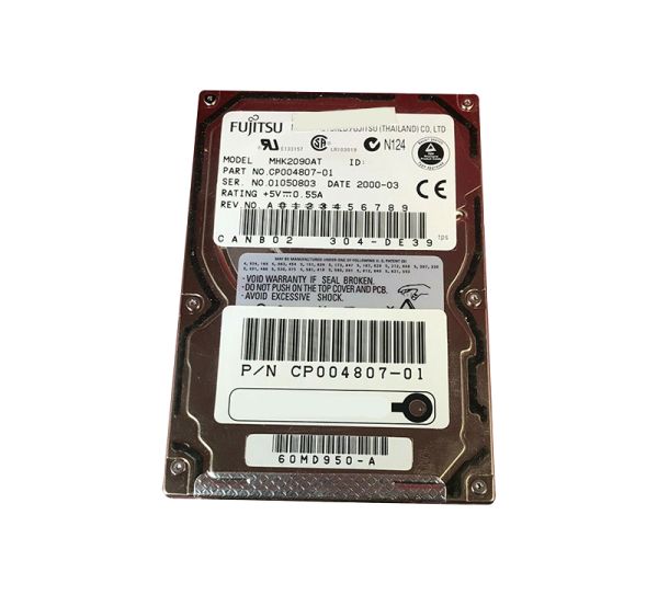 MHK2090AT Fujitsu Mobile 9GB 4200RPM ATA-66 512KB Cache 2.5-inch Hard Drive