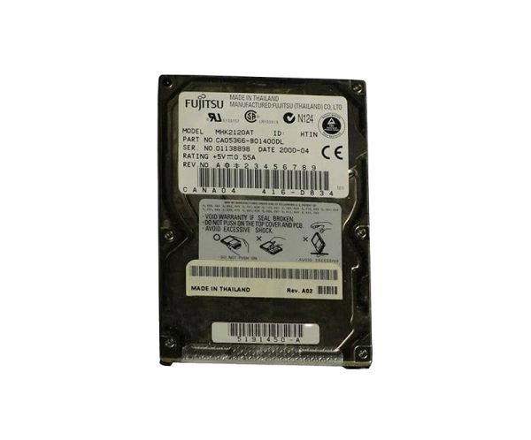 MHK2120AT Fujitsu Mobile 12GB 4200RPM ATA-66 512KB Cache 2.5-inch Internal Hard Drive