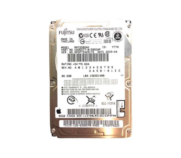 MHT2080AH Fujitsu Mobile 80GB 5400RPM ATA-100 8MB Cache 2.5-inch Hard Drive