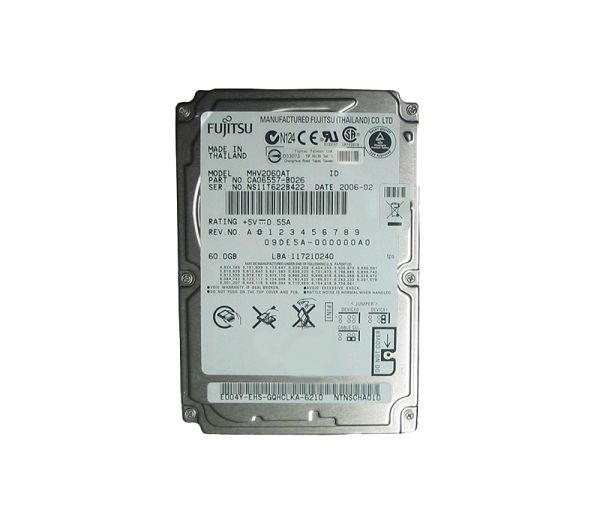 MHV2060AT Fujitsu Mobile 60GB 4200RPM ATA-100 8MB Cache 2.5-inch Hard Drive