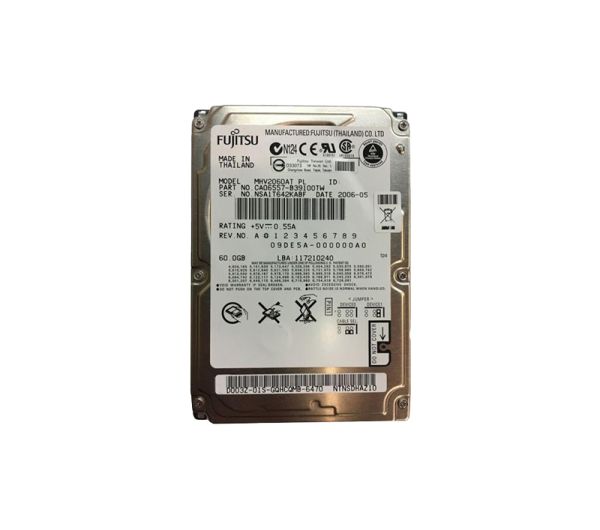 MHV2060ATPL Fujitsu Mobile 60GB 4200RPM ATA-100 8MB Cache 2.5-inch Hard Drive