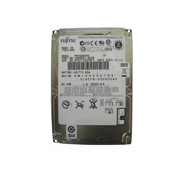 MHV2080AH Fujitsu 80GB 5400RPM ATA-100 8MB Cache 2.5-inch Mobile Hard Drive