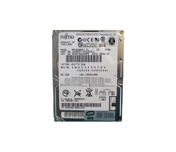 MHV2080ATPL Fujitsu Mobile 80GB 4200RPM ATA-100 8MB Cache 2.5-inch Hard Drive