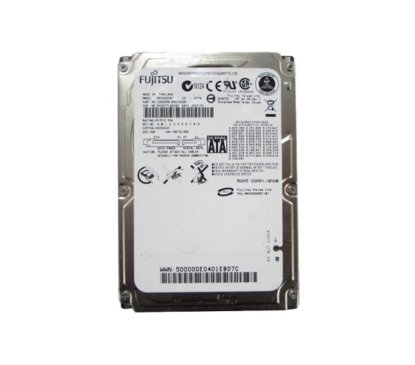 MHV2200BT Fujitsu 200GB 4200RPM 8MB Cache 2.5-inch SATA 9.5mm Laptop Hard Drive