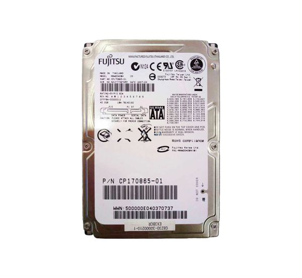 MHW2040BH Fujitsu 40GB 5400RPM 8MB Cache SATA 7-Pin 2.5-inch Hard Drive