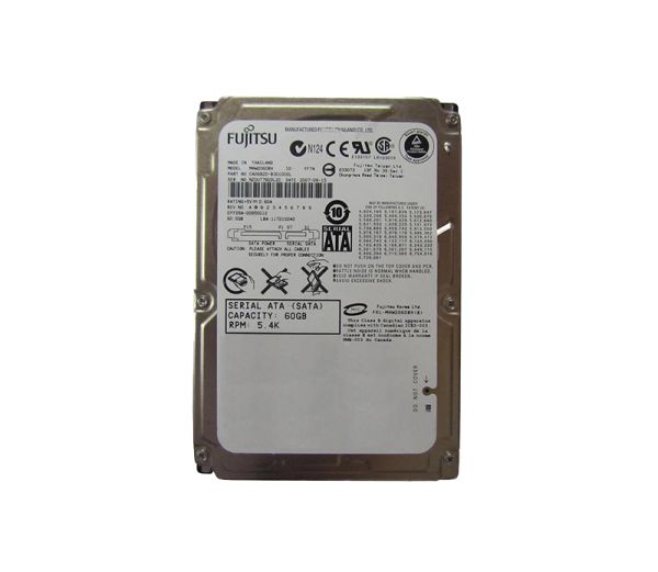 MHW2060BH Fujitsu Mobile 60GB 5400RPM SATA 1.5GB/s 8MB Cache 2.5-inch Hard Drive