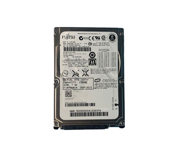 MHW2120BJFFSG2 Fujitsu Mobile 120GB 7200RPM SATA 3GB/s 8MB Cache 2.5-inch Hard Drive