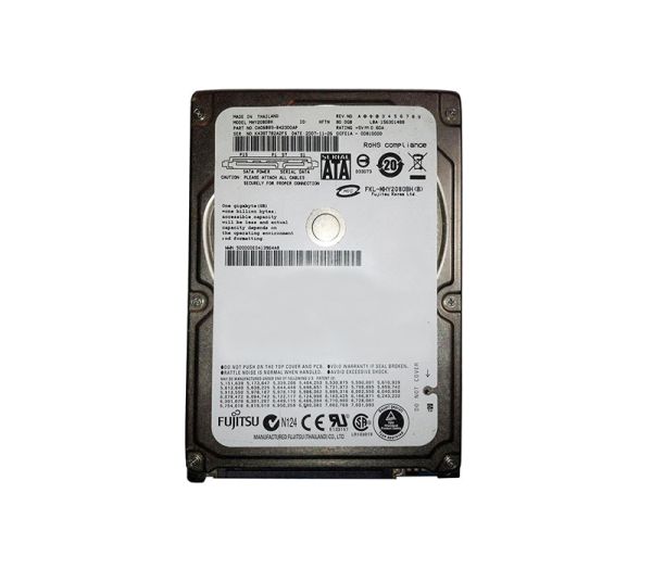 MHY2080BH Fujitsu Mobile 80GB 5400RPM SATA 1.5GB/s 8MB Cache 2.5-inch Hard Drive