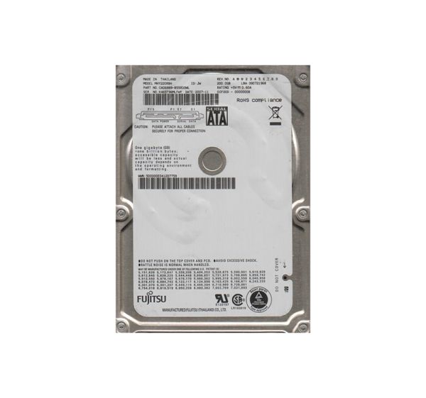 MHY220RBH Fujitsu Mobile 200GB 5400RPM SATA 1.5GB/s 8MB Cache 2.5-inch Hard Drive