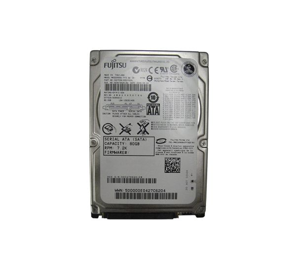 MHZ2080BJ Fujitsu Mobile 80GB 7200RPM SATA 3GB/s 16MB Cache 2.5-inch Hard Drive