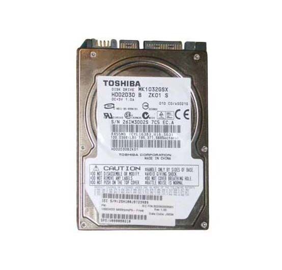 MK1032GSX Toshiba 100GB 5400RPM SATA 1.5GB/s 16MB Cache 2.5-inch Hard Disk Drive