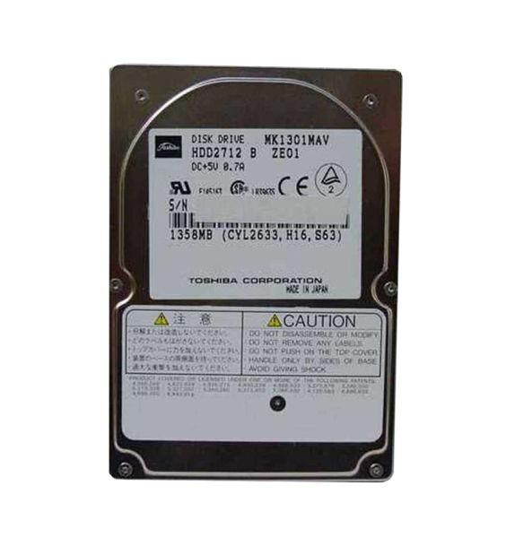 MK1301MAV Toshiba 1.35GB 4200RPM ATA/IDE 128KB Cache 2.5-inch Hard Disk Drive