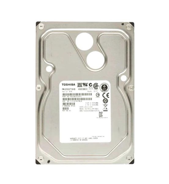 MK2002TSKB Toshiba 2TB 7200RPM 3.5-inch 64MB Cache SATA-3GB/SEC Internal Hard Drive