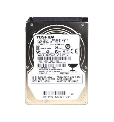 MK2561GSYN Toshiba MK2561GSYN 250 GB 2.5 Internal Hard Drive - SATA/300 - 7200 rpm - 16 MB Buffer
