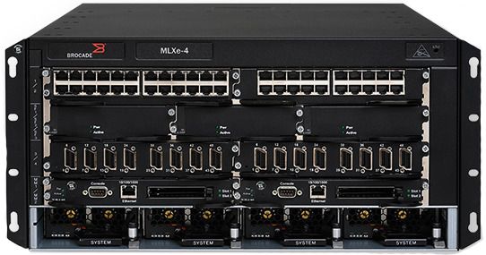 MLXE-4 Brocade 4 x Expansion Slots Multi Service Router Chassis