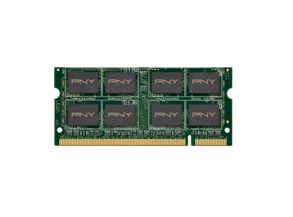 MN2048SD2-800 PNY Technology 2GB PC2-6400 DDR2-800MHz non-ECC Unbuffered CL6 200-Pin SoDimm 1.8V Dual Rank Memory Module