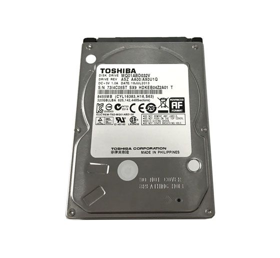 MQ01ABD032V Toshiba 320GB 5400RPM SATA 3GB/s 16MB Cache 2.5-inch Hard Disk Drive