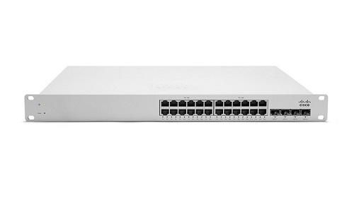 MS220-24P Cisco Meraki MS220 Series MS220-24P 24 x Ports PoE 10/100/1000Base-T + 4 x Ports SFP Uplinks Rack-mountable Layer 2 Managed Gigabit Ethernet Network Switch