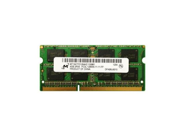 MT16KTF51264HZ-1G6M1 Micron Technology 4GB DDR3-1600MHz PC3-12800 non-ECC Unbuffered CL11 204-Pin SoDimm 1.35V Low Voltage Dual Rank Memory Module