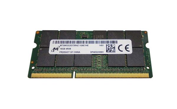 MT36KSS2G72RHZ-1G6E1HE Micron Technology 16GB PC3-12800 DDR3-1600MHz ECC Registered CL11 SoDIMM 1.35V Quad-Rank Memory Module