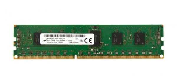 MT9KSF51272PZ-1G6E2 Micron Technology 4GB DDR3-1600MHz PC3-12800 ECC Registered CL11 240-Pin DIMM 1.35V Low Voltage Single Rank Memory Module