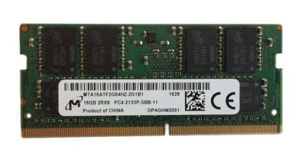 MTA16ATF1G64HZ-2G1 Micron Technology 8GB DDR4-2133MHz PC4-17000 non-ECC Unbuffered CL15 260-Pin SoDimm 1.2V Dual Rank Memory Module