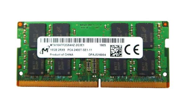 MTA16ATF2G64HZ-2G3E1 Micron Technology 16GB PC4-19200 DDR4-2400MHz non-ECC Unbuffered CL17 SoDIMM 1.2V Dual-Rank Memory Module