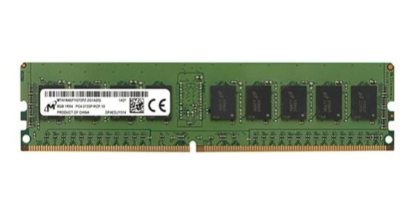 MTA18ASF1G72PZ-2G1 Micron Technology 8GB DDR4-2133MHz PC4-17000 ECC Registered CL15 288-Pin DIMM 1.2V Single Rank Memory Module