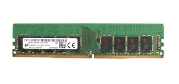 MTA18ASF2G72AZ-2G3A1 Micron Technology 16GB DDR4-2400MHz PC4-19200 ECC Unbuffered CL17 288-Pin DIMM 1.2V Dual Rank Memory Module
