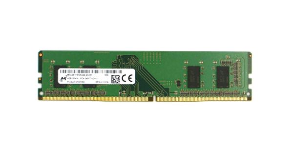 MTA4ATF51264AZ-2G3E1 Micron Technology 4GB PC4-19200 DDR4-2400MHz non-ECC Unbuffered CL17 UDIMM 1.2V Single-Rank Memory Module