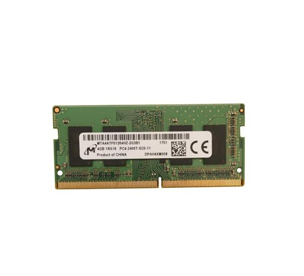 MTA4ATF51264HZ-2G3 Micron Technology 4GB DDR4-2400MHz PC4-19200 non-ECC Unbuffered CL17 260-Pin SoDimm 1.2V Single Rank Memory Module