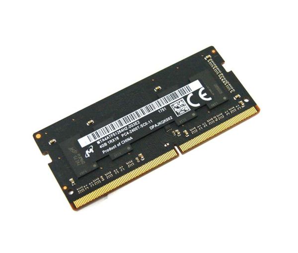 MTA4ATF51264HZ-2G3E2 Micron Technology 4GB PC4-19200 DDR4-2400MHz non-ECC Unbuffered CL17 SoDIMM 1.2V Single-Rank Memory Module