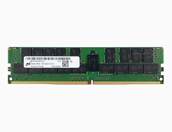 MTA72ASS8G72LZ-2G3A1PG Micron 64GB DDR4-2400MHz PC4-19200 ECC Registered CL17 288-Pin Load Reduced DIMM 1.2V Quad Rank Memory Module