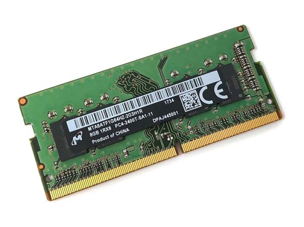 MTA8ATF1G64HZ-2G3H1R Micron Technology 8GB PC4-19200 DDR4-2400MHz non-ECC Unbuffered CL17 SoDIMM 1.2V Single-Rank Memory Module