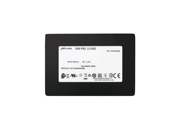MTFDDAK1T9TDS-1AW16ABYY Micron 5300 PRO Series 1.92TB Triple-Level Cell SATA 6Gb/s 3D NAND (SED TCG eSSC Encryption) 2.5-Inch Solid State Drive