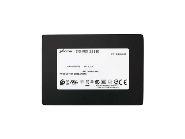 MTFDDAK240TDS-1AW16ABYY Micron 5300 PRO Series 240GB Triple-Level Cell SATA 6Gb/s 3D NAND (SED TCG eSSC Encryption) 2.5-Inch Solid State Drive