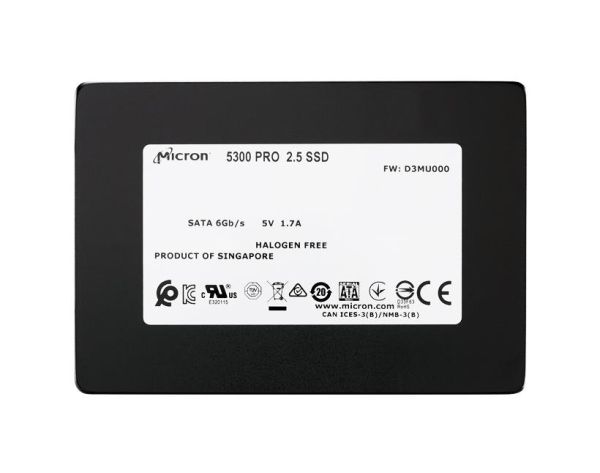 MTFDDAK960TDS-1AW16ABYY Micron 5300 PRO Series 960GB Triple-Level Cell SATA 6Gb/s 2.5-Inch Solid State Drive