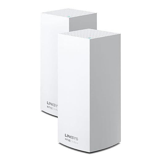 MX8502 Linksys Atlas Max 6E AXE8400 Wireless Tri-Band Gigabit Mesh Wi-Fi System (2-Pack)