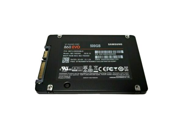 MZ-76E500 Samsung 860 EVO Series 500GB Multi-Level Cell SATA 6Gb/s 512MB Cache 2.5-inch Solid State Drive