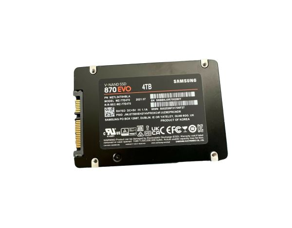 MZ-77E4T0B/AM Samsung 870 EVO 4TB SATA 2.5-inch Solid State Drive
