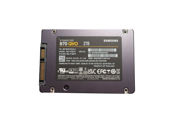 MZ-77Q2T0B/AM Samsung 870 QVO 2TB Multi-Level-Cell SATA 6Gb/s Solid State Drive