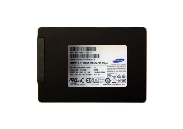 MZ-7GE4800 Samsung PM853T 480GB Triple-level Cell SATA 6Gb/s 2.5-inch Solid State Drive