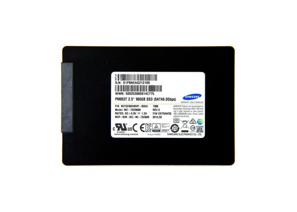 MZ-7GE9600 Samsung PM853T 960GB SATA 6Gb/s 2.5-inch MLC Enterprise Solid State Drive