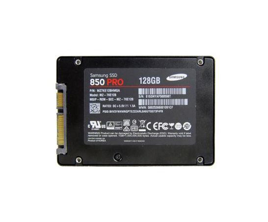 MZ-7KE128BW Samsung 850 PRO Series 128GB Multi-Level Cell SATA 6Gb/s 2.5-inch Solid State Drive