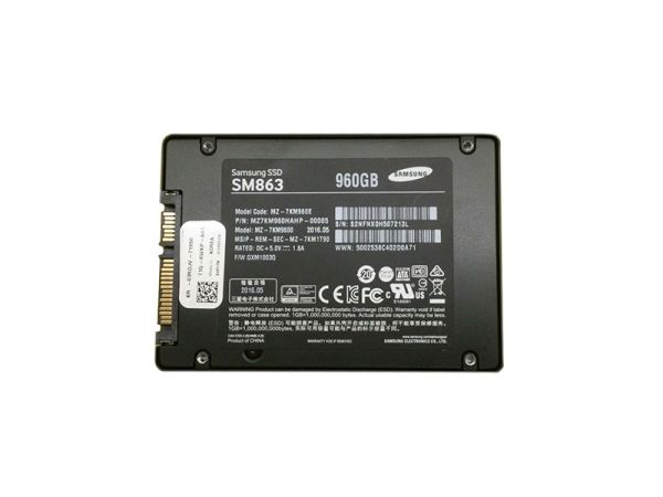 MZ-7KM9600 Samsung 960GB Multi-Level-Cell SATA 6Gb/s 2.5-inch Solid State Drive