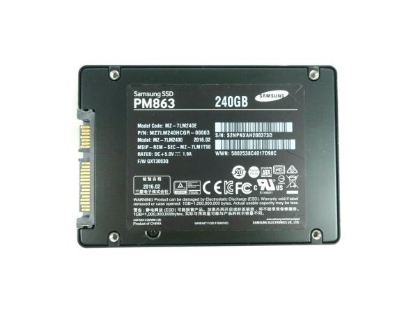MZ-7LM2400 Samsung PM863 240GB Triple-Level-Cell SATA 6Gb/s 2.5-inch Solid State Drive