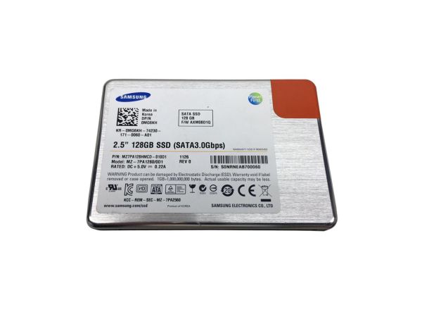 MZ-7PA1280 Samsung 128GB SATA 3GB/s 2.5-inch Hot-Swappable Solid State Drive