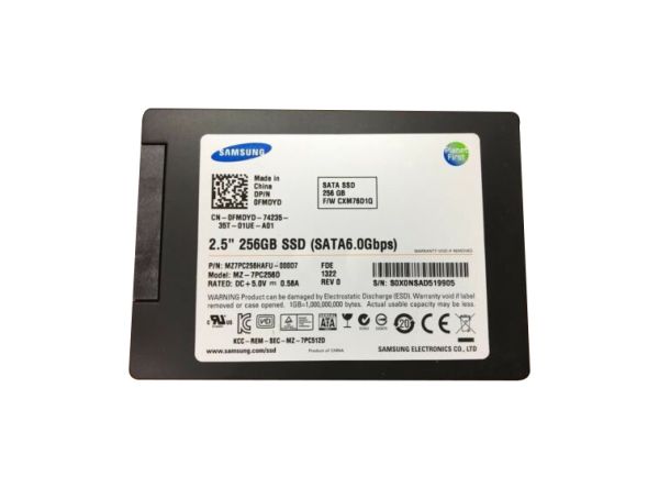 MZ-7PC256D Samsung 256GB SATA 6Gbp/s 2.5-inch Solid State Drive for Latitude E6220 E6320 Alienware M14X Precision M4700