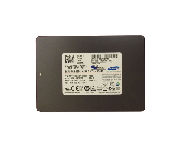 MZ-7TE256D Samsung PM851 256GB SATA 6Gb/s 2.5-inch SFF Solid State Drive
