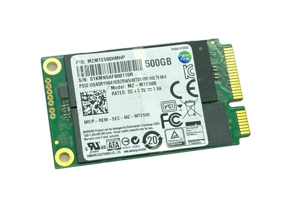 MZ-MTE500BW Samsung 500GB 1.8-inch 6GB/s mSATA TLC 840 EVO Solid State Drive